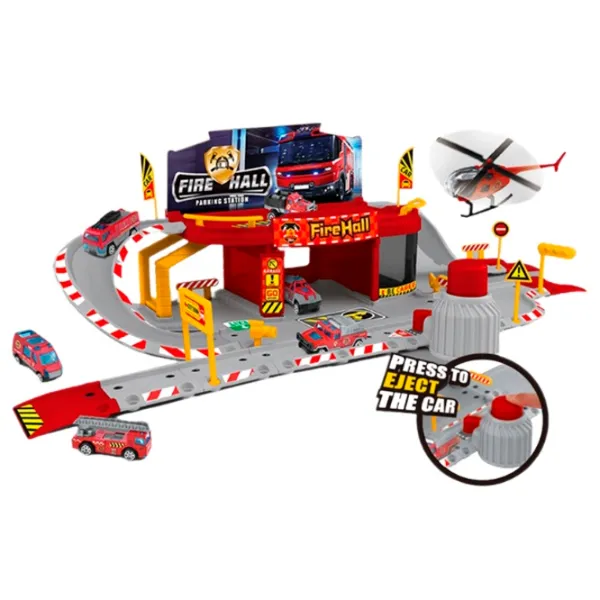 Jucărie interactivă Essa Toys Mechanism Garage Fire Hall MH-109 3+ / Gray Red photo 2 Jucărie interactivă Essa Toys Mechanism Garage Fire Hall MH-109 3+ / Gray Red photo 2