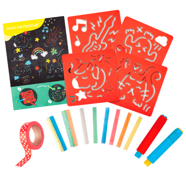 Креативный набор Hape Love Play. Learn Chalks and Stencils Art E1068 3+ / Разноцветный Красный photo 3 Креативный набор Hape Love Play. Learn Chalks and Stencils Art E1068 3+ / Разноцветный Красный photo 3