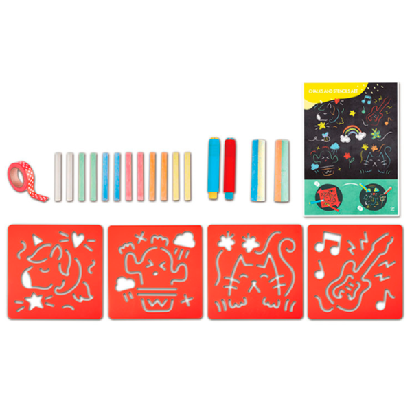 Креативный набор Hape Love Play. Learn Chalks and Stencils Art E1068 3+ / Разноцветный Красный photo 5 Креативный набор Hape Love Play. Learn Chalks and Stencils Art E1068 3+ / Разноцветный Красный photo 5