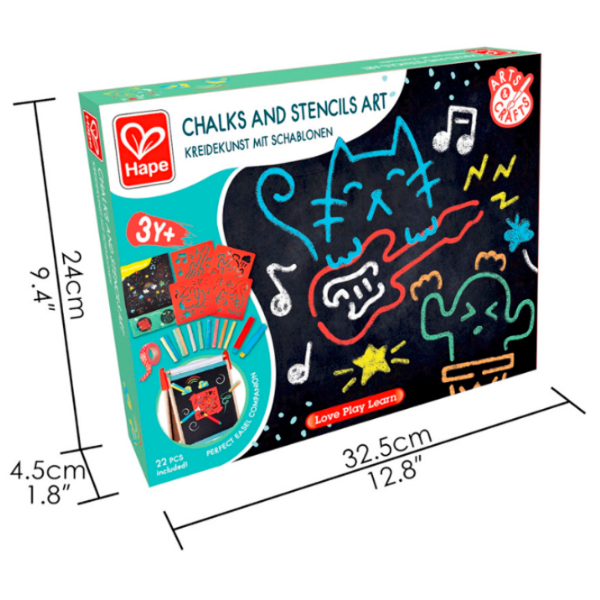 Креативный набор Hape Love Play. Learn Chalks and Stencils Art E1068 3+ / Разноцветный Красный photo 6 Креативный набор Hape Love Play. Learn Chalks and Stencils Art E1068 3+ / Разноцветный Красный photo 6