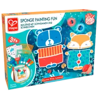 Креативный набор Hape Love Play. Learn Sponge Painting Fun E1067 3+ / Разноцветный Синий
