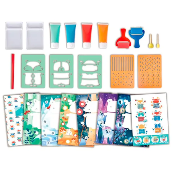 Set de creație Hape Love Play. Learn Sponge Painting Fun E1067 3+ / Multicolor Blue photo 6 Set de creație Hape Love Play. Learn Sponge Painting Fun E1067 3+ / Multicolor Blue photo 6