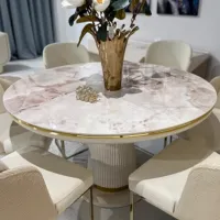 Masă de bucătărie fixă Luxe Life Oskar / White