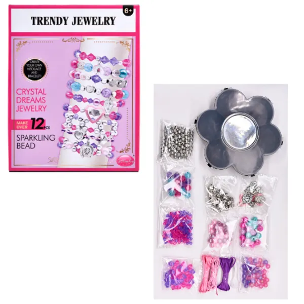 Set de creație Essa Toys Trendy Jewelry Sparkling Bead 11575 6+ / Multicolor Violet photo 3
