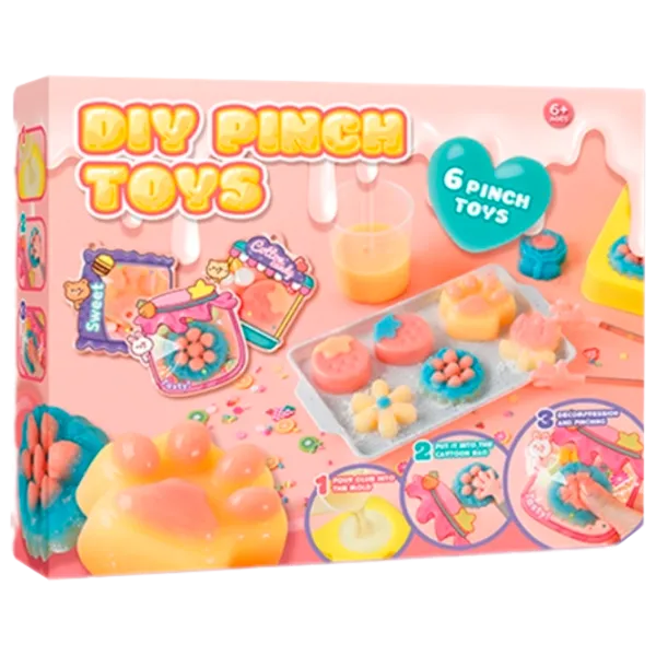 Set de creație Essa Toys Pinch Toys Jucării-antistres 708B-70 6+ / Multicolor Beige photo 1