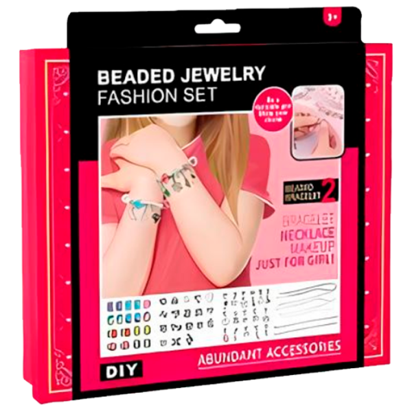 Set de creație Essa Toys Beaded Jewelry Fashion set 762-14 3+ / Multicolor Pink photo 1 Set de creație Essa Toys Beaded Jewelry Fashion set 762-14 3+ / Multicolor Pink photo 1