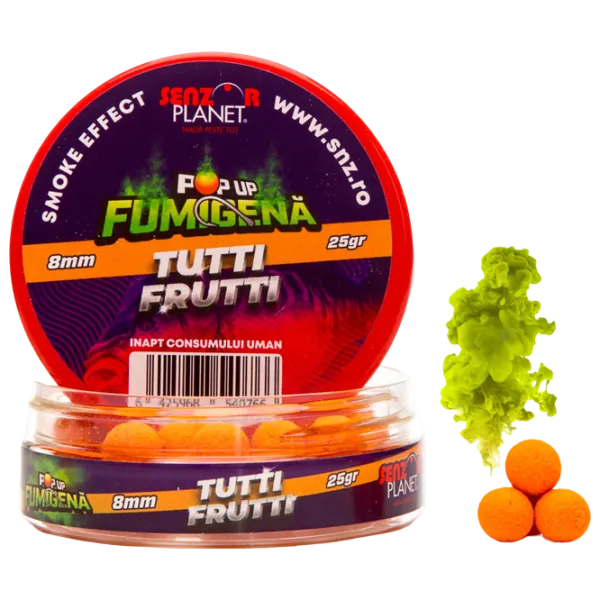 Бойлы Senzor Planet Pop-Up Fumigenă Tutti Frutti / 0.025 кг / 8 мм photo 1