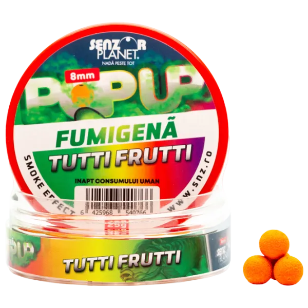 Бойлы Senzor Planet Pop-Up Fumigenă Tutti Frutti / 0.025 кг / 8 мм photo 2