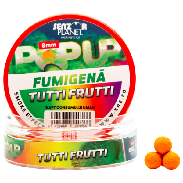 Бойлы Senzor Planet Pop-Up Fumigenă Tutti Frutti / 0.025 кг / 8 мм photo 2