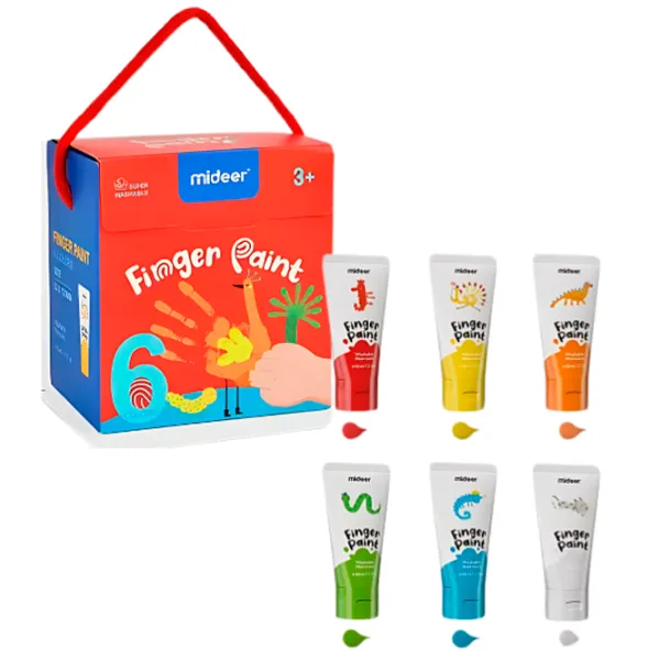 Set de creație Mideer Finger Paint Set pentru desen MD4165 3+ / Multicolor Multicolor photo 2