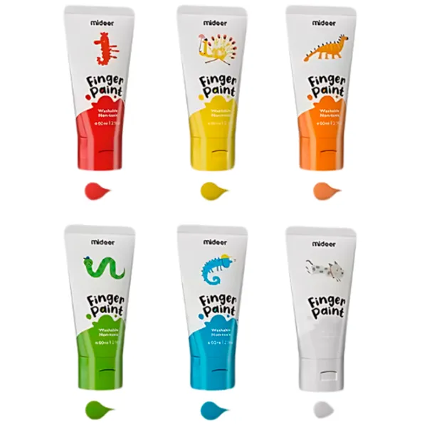 Set de creație Mideer Finger Paint Set pentru desen MD4165 3+ / Multicolor Multicolor photo 3