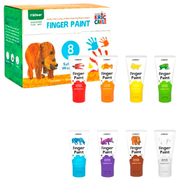 Креативный набор Mideer Finger Paint Набор для рисования MD4110 3+ / Разноцветный Разноцветный photo 2