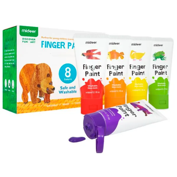 Креативный набор Mideer Finger Paint Набор для рисования MD4110 3+ / Разноцветный Разноцветный photo 4