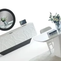 Masă de bucătărie fixă Luxe Life Sahra PAL/ White photo 6