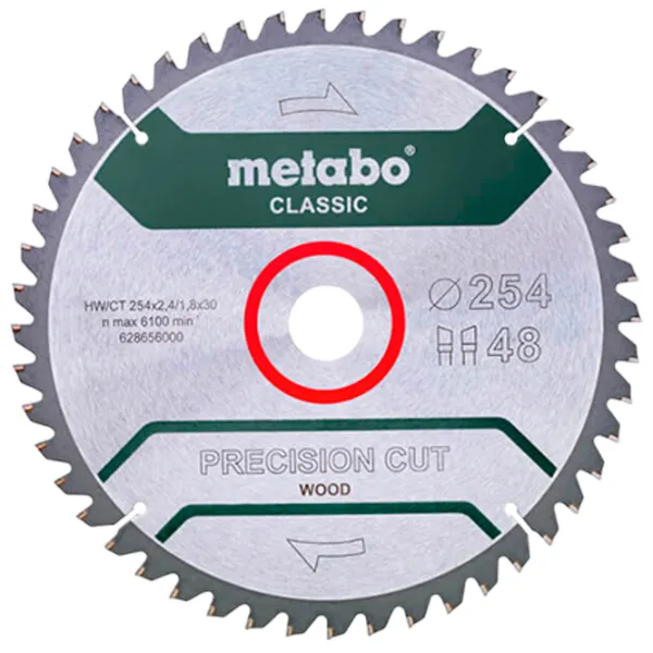 Циркулярный диск Metabo 628656000  photo 1 Циркулярный диск Metabo 628656000  photo 1