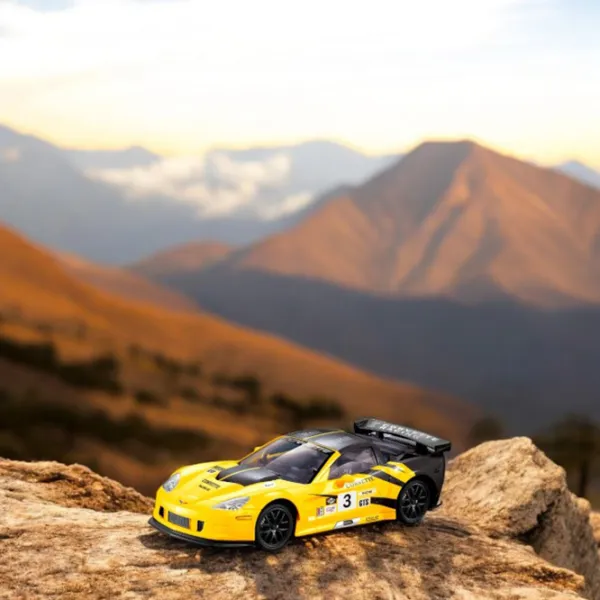 Mașină RC Corvette Racing C6R 866-1809B  / 2.4 GHz / Gray Yellow photo 6
