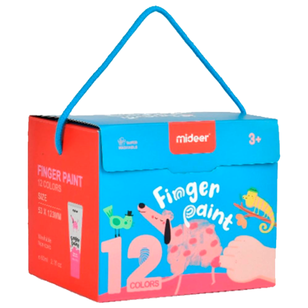 Set de creație Mideer Finger Paint Set de pictură cu degetele MD4166 3+ / Multicolor Multicolor photo 1 Set de creație Mideer Finger Paint Set de pictură cu degetele MD4166 3+ / Multicolor Multicolor photo 1
