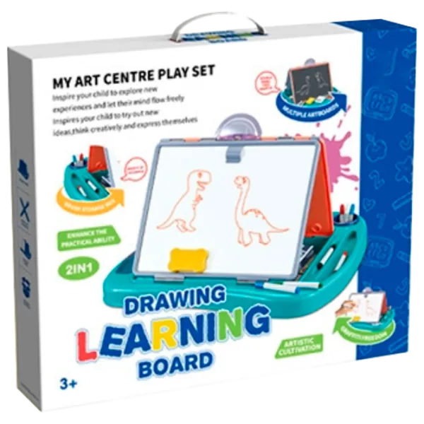Set de creație Board Games Drawing Learning Board My Art Centre Play Set 8829 3+ / Multicolor White photo 1