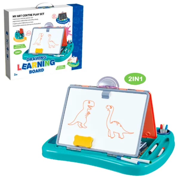 Set de creație Board Games Drawing Learning Board My Art Centre Play Set 8829 3+ / Multicolor White photo 2