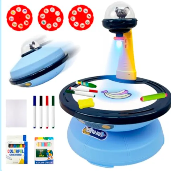 Set de creație Board Games Projection Painting Board Magical and Lovely 6636 3+ / Multicolor Blue photo 4