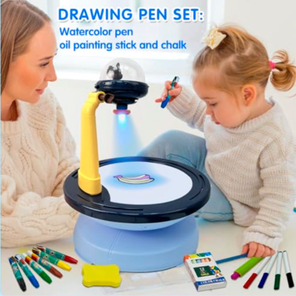 Set de creație Board Games Projection Painting Board Magical and Lovely 6636 3+ / Multicolor Blue photo 5