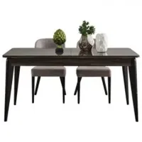 Masă de bucătărie extensibilă Dizayno Home Hilton PAL/ Black