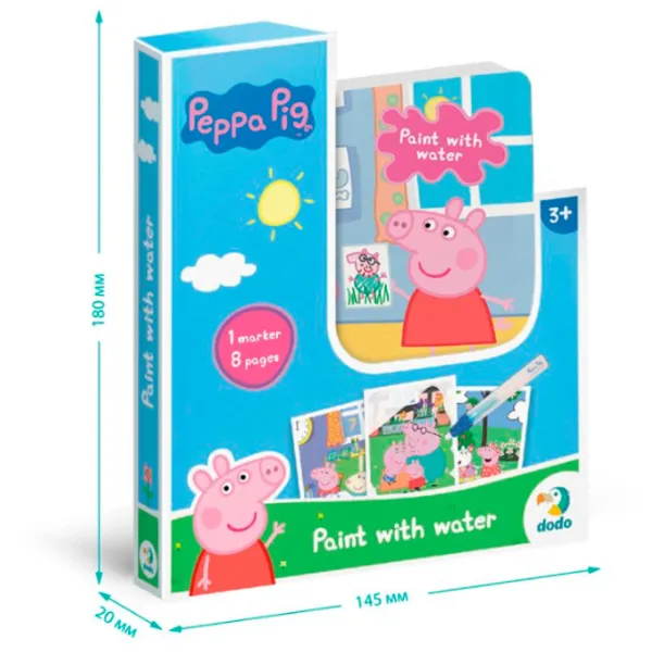 Креативный набор DoDo Peppa Pig Paint with water 200443 3+ / Разноцветный Синий photo 6