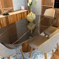 Masă de bucătărie fixă Seskalar Browni PAL/ Brown