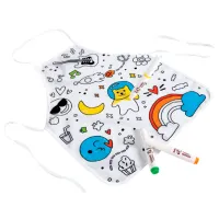 Set de creație Hape Love Play. Learn Colour Me Art Apron E2014 3+ / Multicolor Blue photo 2