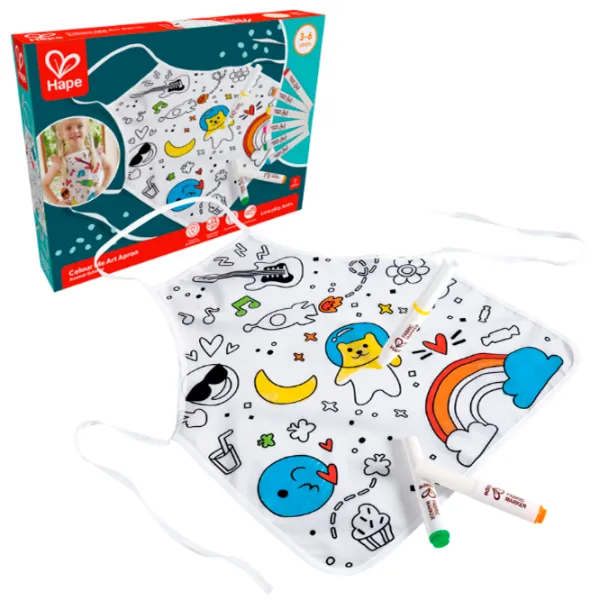 Set de creație Hape Love Play. Learn Colour Me Art Apron E2014 3+ / Multicolor Blue photo 3 Set de creație Hape Love Play. Learn Colour Me Art Apron E2014 3+ / Multicolor Blue photo 3