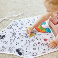 Set de creație Hape Love Play. Learn Colour Me Art Apron E2014 3+ / Multicolor Blue photo 4