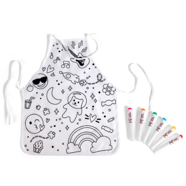 Set de creație Hape Love Play. Learn Colour Me Art Apron E2014 3+ / Multicolor Blue photo 5 Set de creație Hape Love Play. Learn Colour Me Art Apron E2014 3+ / Multicolor Blue photo 5