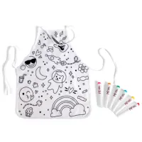 Set de creație Hape Love Play. Learn Colour Me Art Apron E2014 3+ / Multicolor Blue photo 5
