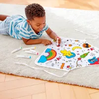 Set de creație Hape Love Play. Learn Colour Me Art Apron E2014 3+ / Multicolor Blue photo 8
