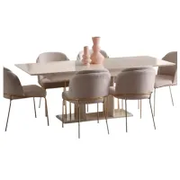 Кухонный стол зафиксированный Evmoda ISABELA ДСП/ Белый