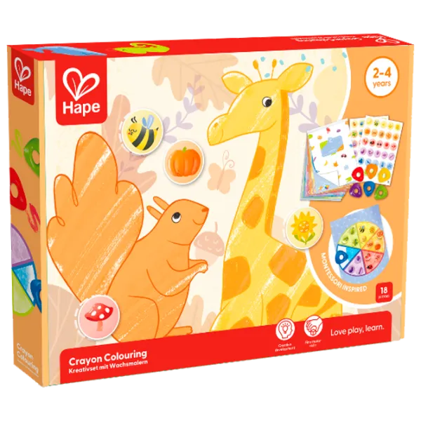Креативный набор Hape Love Play. Learn Crayon Colouring E2004 3+ / Разноцветный Оранжевый photo 1 Креативный набор Hape Love Play. Learn Crayon Colouring E2004 3+ / Разноцветный Оранжевый photo 1