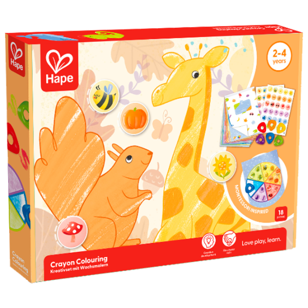Креативный набор Hape Love Play. Learn Crayon Colouring E2004 3+ / Разноцветный Оранжевый photo 1 Креативный набор Hape Love Play. Learn Crayon Colouring E2004 3+ / Разноцветный Оранжевый photo 1
