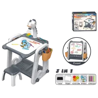 Креативный набор Essa Toys Projection Painting Table Многофункциональный проектор и доска для рисования YM2210 3+ / Разноцветный Серый