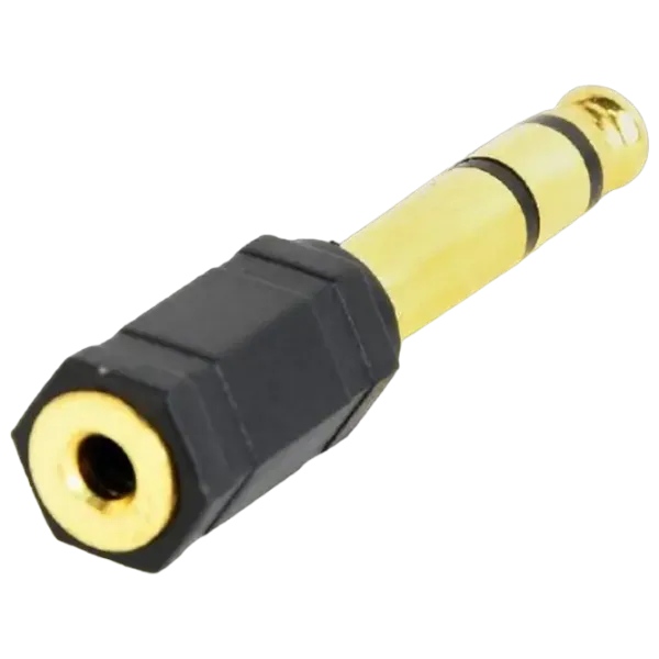 Adaptor Cablexpert A-6.35M-3.5F 6.35 mm / Black photo 3 Adaptor Cablexpert A-6.35M-3.5F 6.35 mm / Black photo 3