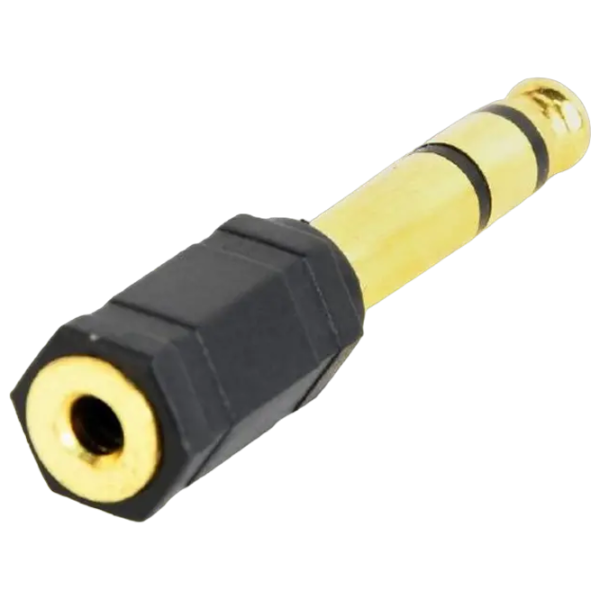 Adaptor Cablexpert A-6.35M-3.5F 6.35 mm / Black photo 3 Adaptor Cablexpert A-6.35M-3.5F 6.35 mm / Black photo 3