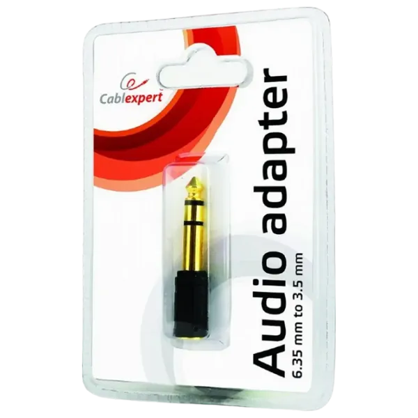 Adaptor Cablexpert A-6.35M-3.5F 6.35 mm / Black photo 4 Adaptor Cablexpert A-6.35M-3.5F 6.35 mm / Black photo 4