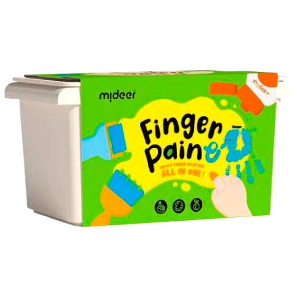 Set de creație Mideer Finger Paint Set de pictură cu degetele MD4219 3+ / Multicolor Green photo 1 Set de creație Mideer Finger Paint Set de pictură cu degetele MD4219 3+ / Multicolor Green photo 1