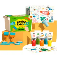 Креативный набор Mideer Finger Paint Набор для рисования пальчиками MD4219 3+ / Разноцветный Зеленый photo 3