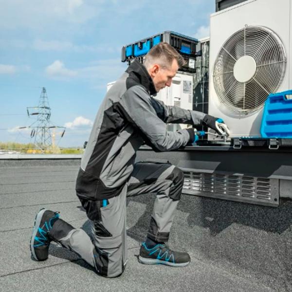 Pantaloni de lucru pentru bărbați Hoegert HT5K812 52 / Gray photo 3