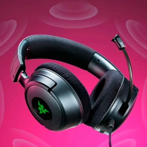Căști Razer Kraken V4 X Green Black Cu fir/ Gaming photo 4