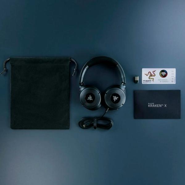 Căști Razer Kraken V4 X Green Black Cu fir/ Gaming photo 5