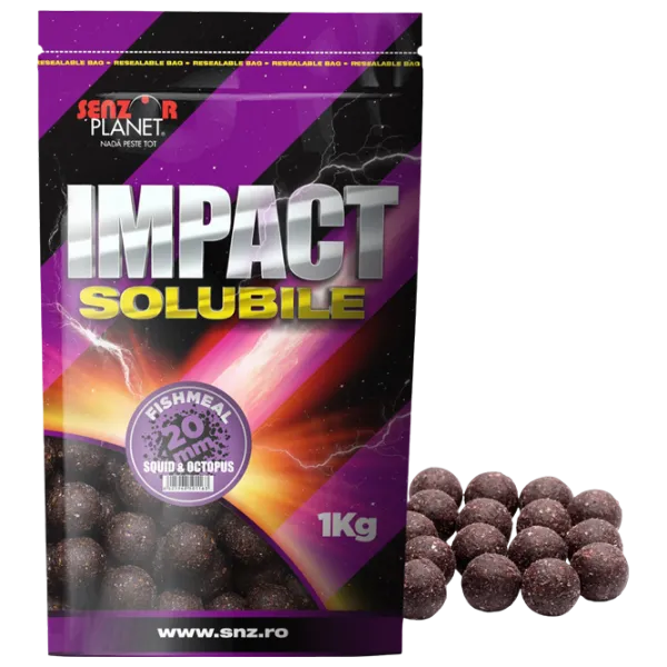 Бойлы Senzor Planet IMPACT Solubile Осьминог / 1 кг / 20 мм photo 2