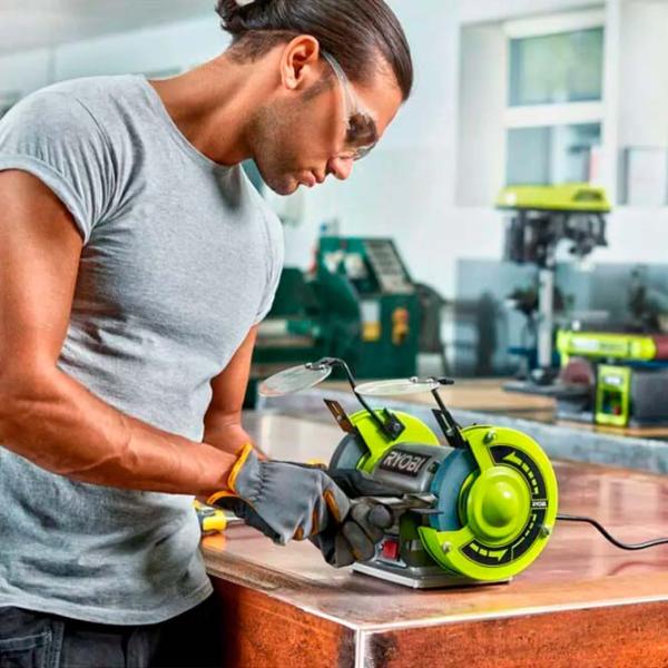 Polizor de banc Ryobi RBG6G1 250 W / 3000 rot/min photo 5