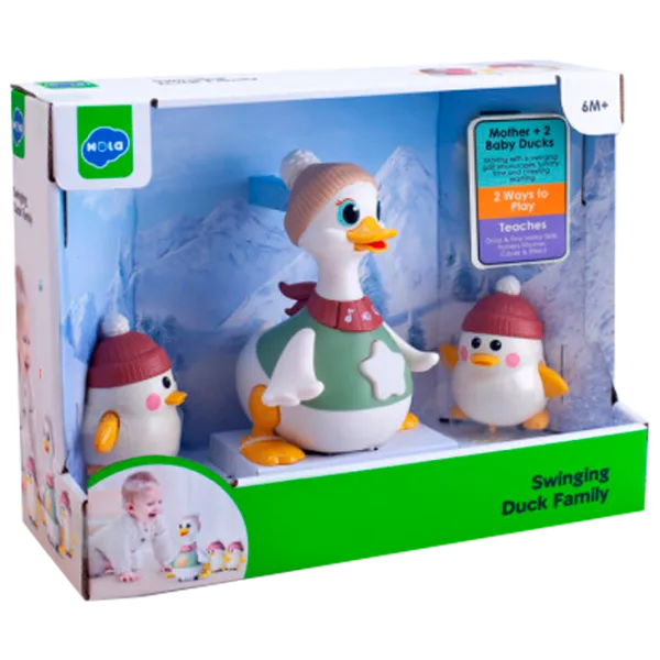 Jucărie interactivă Hola Toys Duck Family HE9987 6 luni / Multicolor White photo 1 Jucărie interactivă Hola Toys Duck Family HE9987 6 luni / Multicolor White photo 1