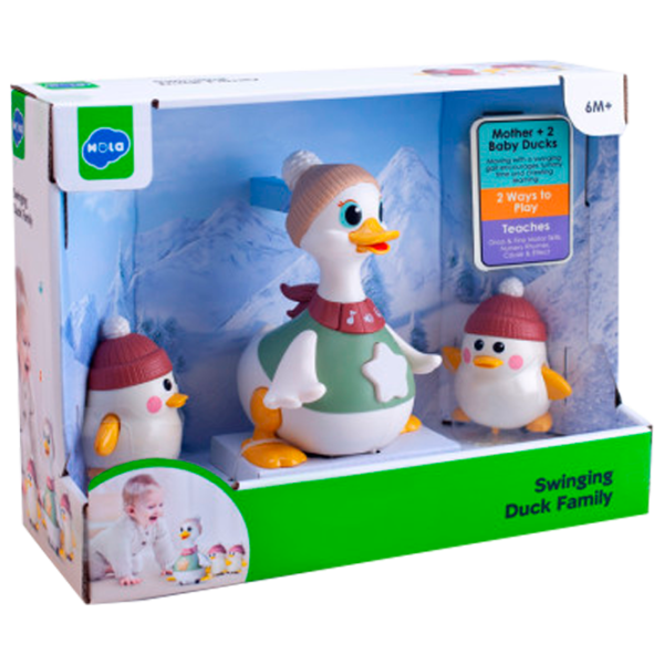 Jucărie interactivă Hola Toys Duck Family HE9987 6 luni / Multicolor White photo 1 Jucărie interactivă Hola Toys Duck Family HE9987 6 luni / Multicolor White photo 1